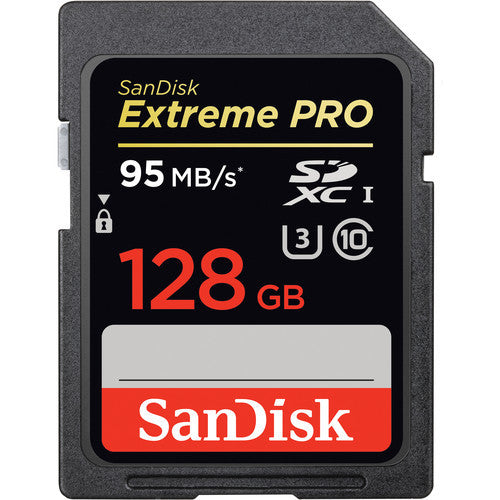 Cartão de Memória SanDisk 128GB Extreme Pro UHS-I SDXC U3 (Class 10)