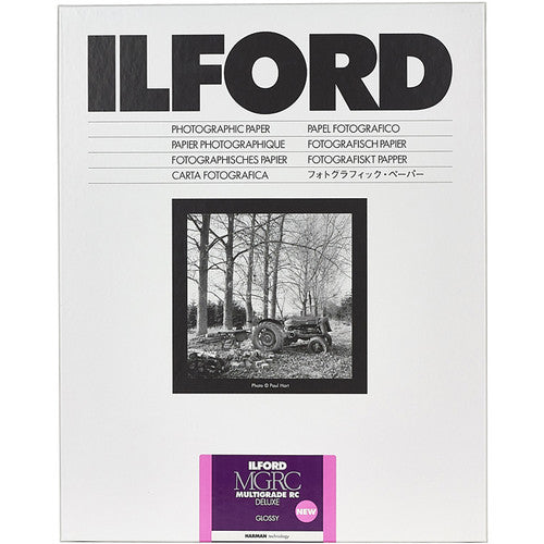 Papel Fotográfico Ilford Multigrade RC DELUXE Brilhante (Glossy) - MGRCDL1M  24x30,5cm (250 Folhas)