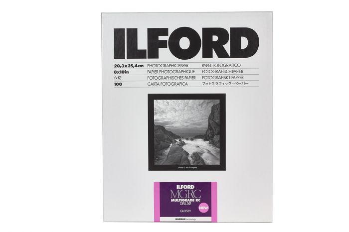 Papel Fotográfico Ilford Multigrade RC DELUXE Brilhante (Glossy) - MGRCDL1M 30,5x40,6cm (10 Folhas)